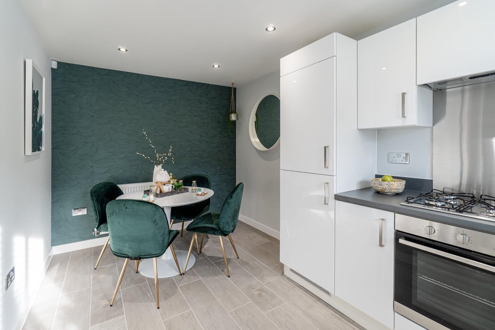 Home Reach Flex shared ownership example kitchen diner at Belgrave Place