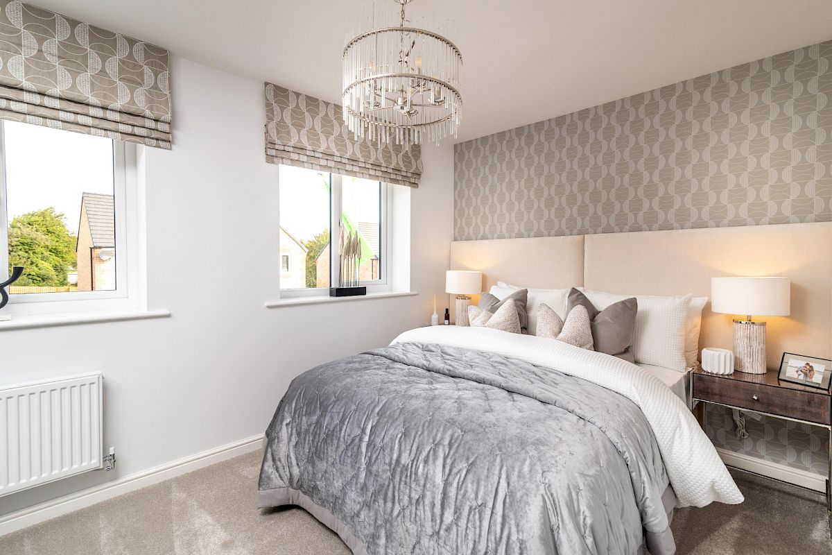 Home Reach Flex shared ownership example main bedroom at Bracken Park