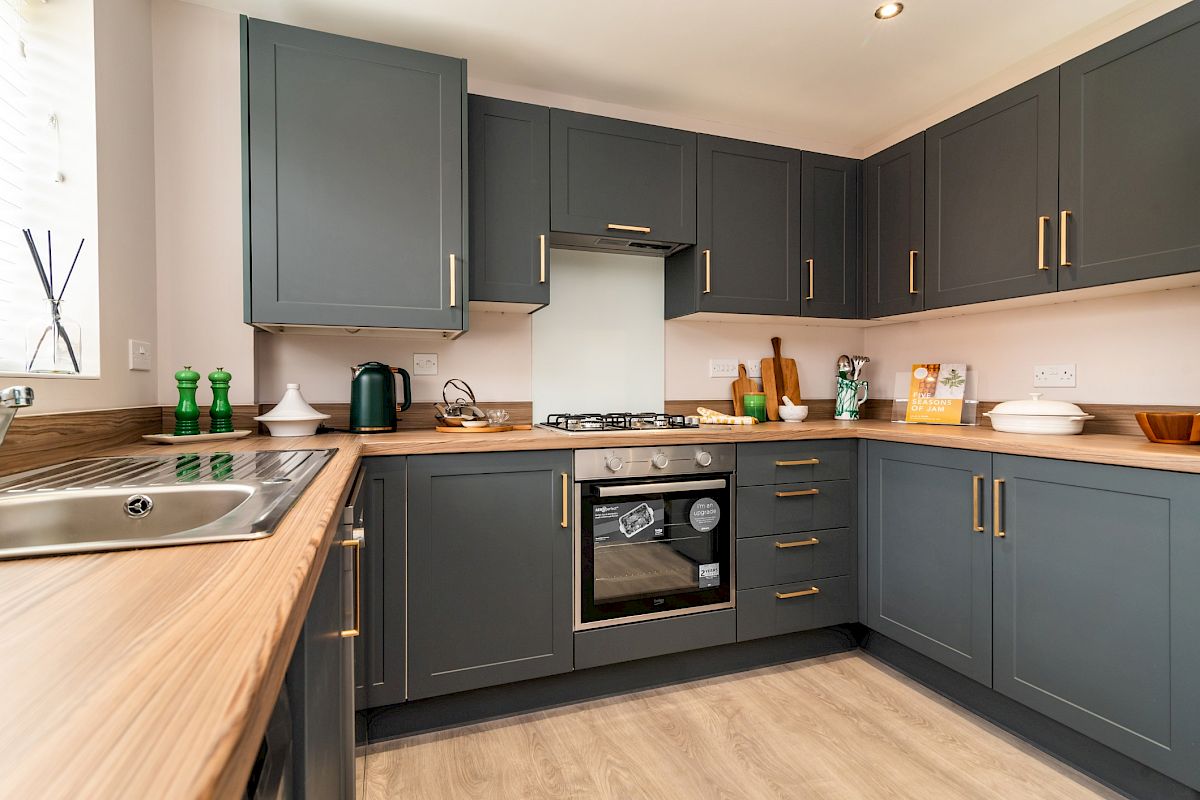 Home Reach Flex shared ownership example kitchen at Firbeck Fields