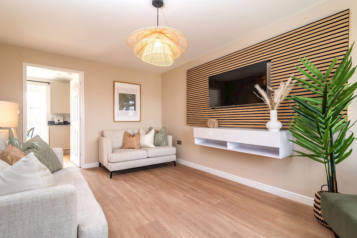 Home Reach Flex shared ownership example living area at St Andrew's Heights