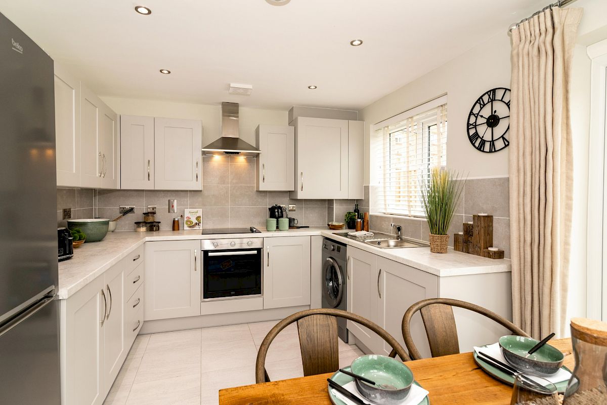 Home Reach Flex shared ownership example kitchen diner at St Andrew's Heights