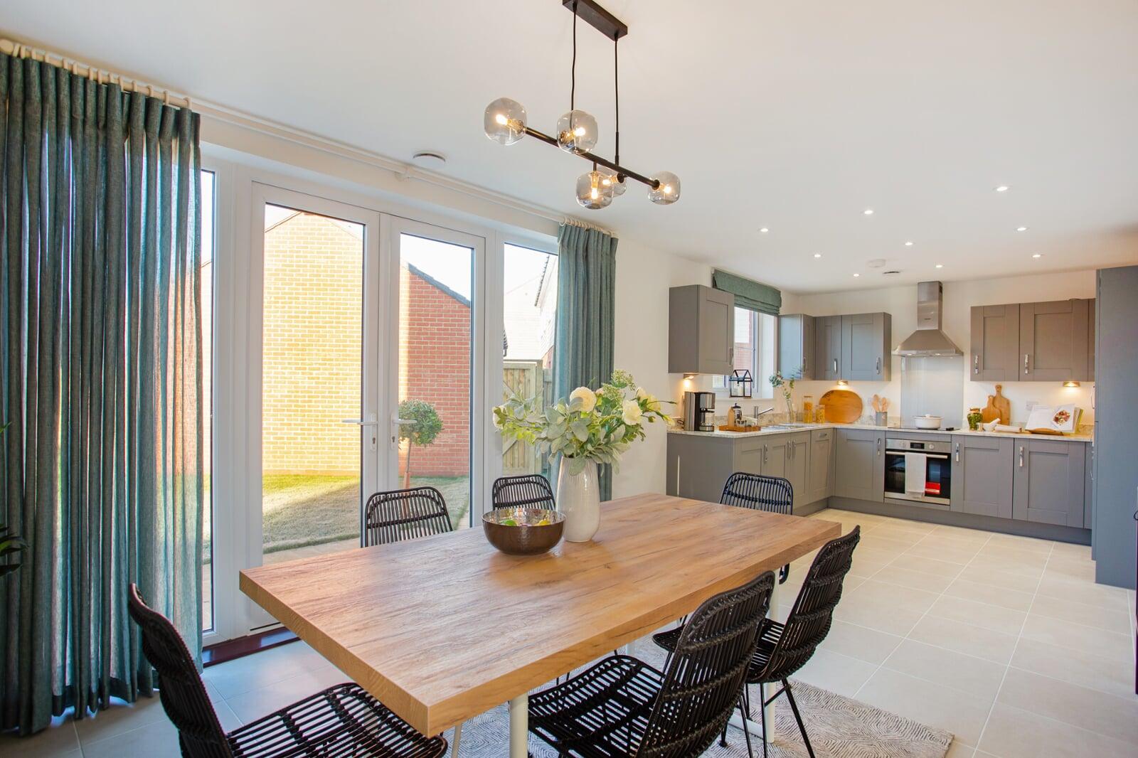 Home Reach Flex shared ownership example kitchen at Tulip Fields